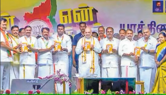 Union Minister Amit Shah Criticizes Opposition, Accuses DMK of Corruption in Tamil Nadu