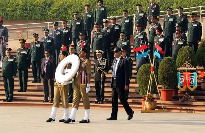 NCC Marks 75 Years of Legacy, Defence Secretary Pays Tribute at National War Memorial