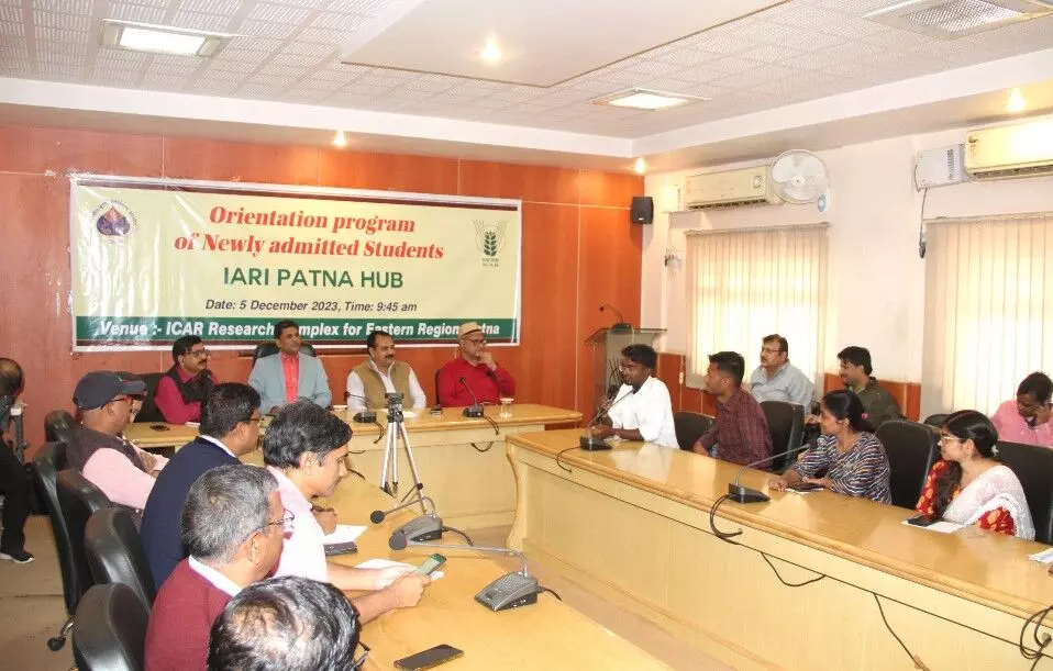 Orientation Programme for Newly Admitted Students at IARI-Patna Hub Orientation Programme for Newly Admitted Students at IARI-Patna Hub