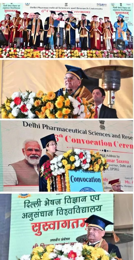 Delhi Pharmaceutical Sciences & research University Hosts VIth Annual Convocation Ceremony