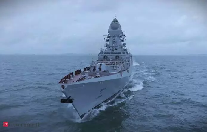 INS Imphal Commissioned as a Symbol of Aatmanirbharta, Strengthens Indias Maritime Power INS Imphal Commissioned as a Symbol of Aatmanirbharta, Strengthens Indias Maritime Power