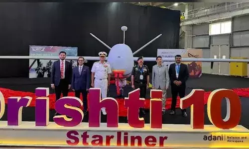 Adani Defence & Aerospace Presents Drishti 10 Starliner UAV to Indian Navy