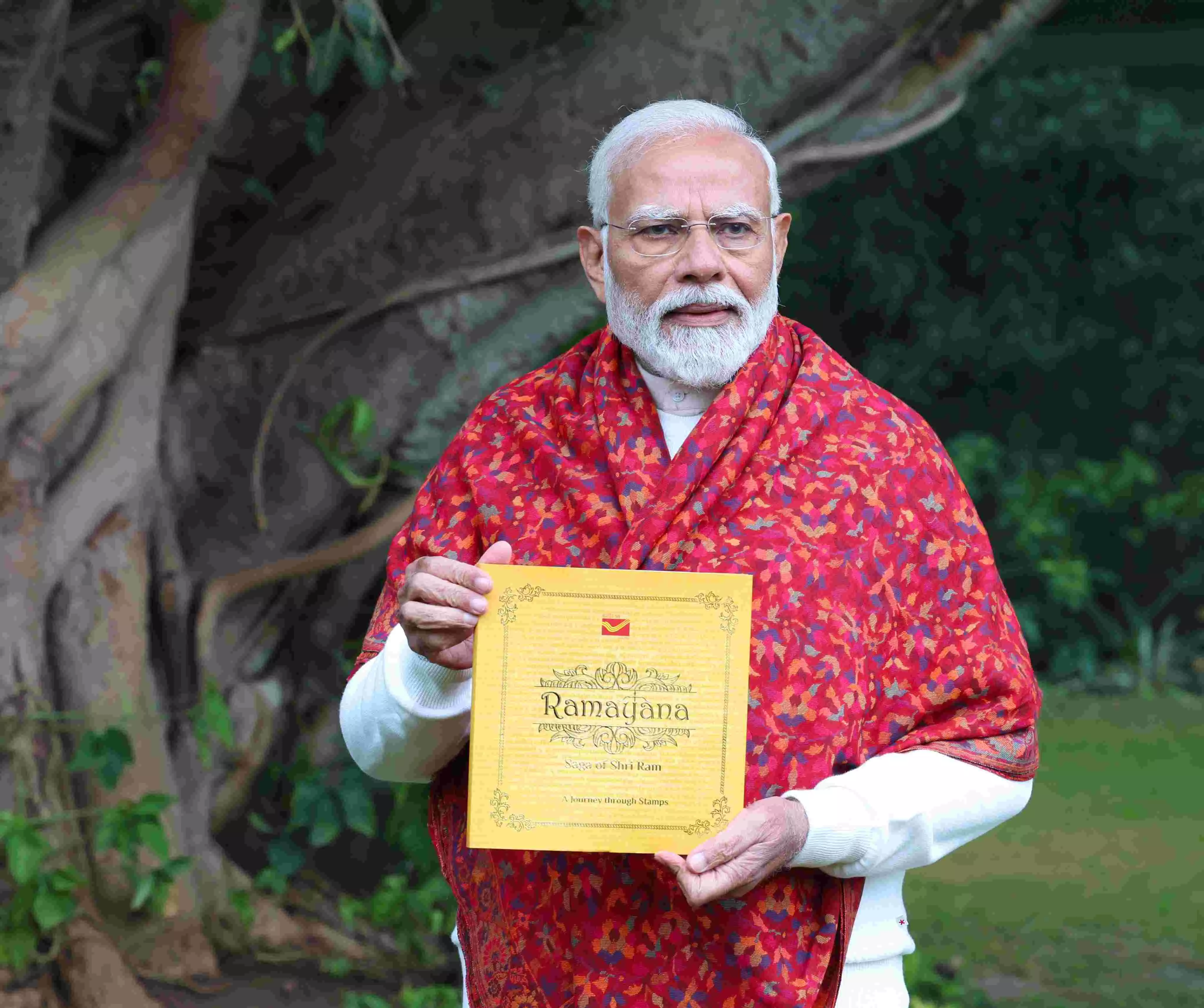 PM Modi Unveils Commemorative Stamps Honoring Ram Temple, Lauds Ramayanas Timeless Message