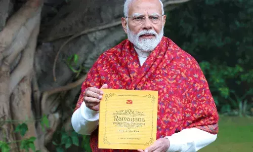 PM Modi Unveils Commemorative Stamps Honoring Ram Temple, Lauds Ramayanas Timeless Message
