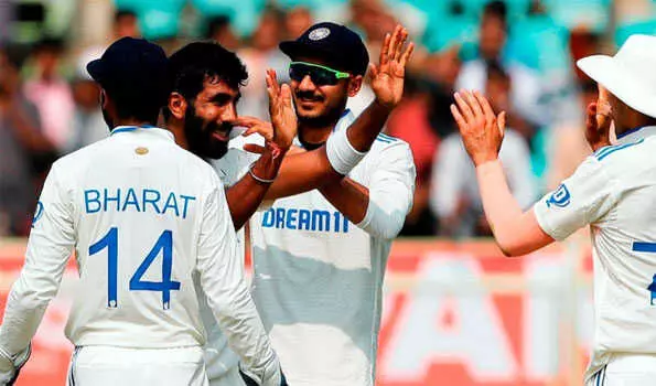 India Tightens Grip After Crawleys Burst on Day 2 of Visakhapatnam Test India Tightens Grip After Crawleys Burst on Day 2 of Visakhapatnam Test