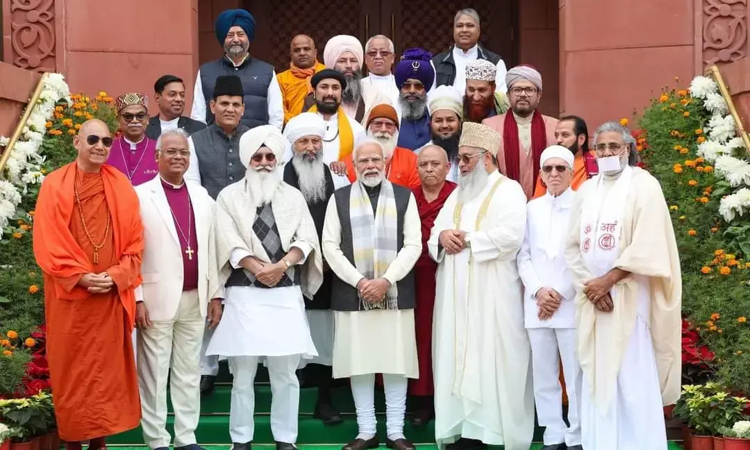 Modi Convenes Historic Parliament Meeting with Minority Faith Leaders, Pledges Unity in Development