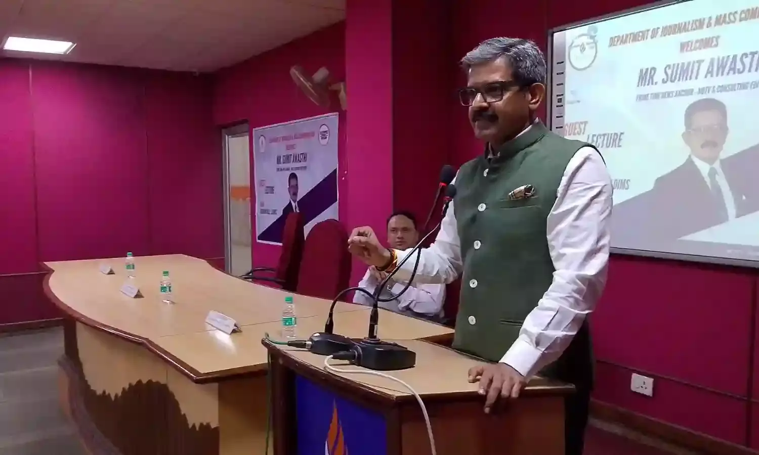 Journalism Workshop at Lingayas Lalita Devi Institute with Sumit Awasthi (NDTV)