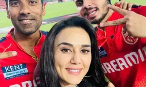 Preity Zinta shares post-match selfie with ‘deadly duo’ Shashank Singh, Ashutosh Sharma