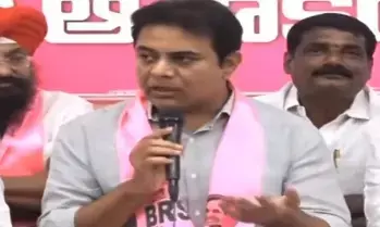 KTR asks Congress to make two BRS MLAs resign