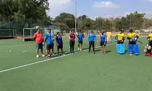 Former Indian Hockey stars undergo specialized coaching for uniformity in goalkeepers and drag-flickers training