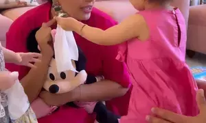 Bipasha Basu mentions how daughter Devi loves to clean ‘toys, floors and parents’