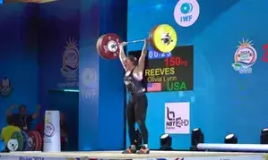 US weightlifter Reeves sweeps three golds at IWF World Cup