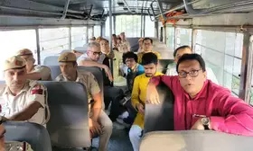 Trinamool leaders stage dharna outside ECI office, detained