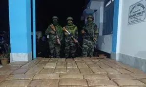 Ganja valued at Rs 5.76 cr seized in Tripura