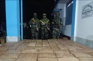 Ganja valued at Rs 5.76 cr seized in Tripura Ganja valued at Rs 5.76 cr seized in Tripura
