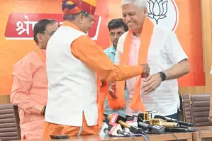 Former DGP of Rajasthan Anti Corruption Bureau joins BJP in Jaipur