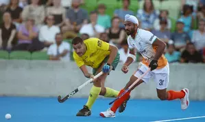 Indian mens hockey team goes down 1-2 against Australia