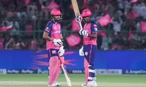 IPL 2024: Samson, Parag half-centuries lift Rajasthan to 196 for 3 against Gujarat
