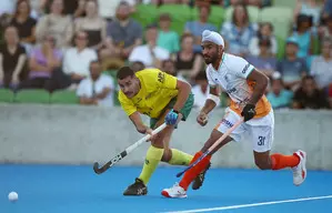 Indian mens hockey team goes down 1-2 against Australia