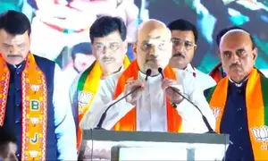 Amit Shah tears into fake Sena, NCP, half-hearted Congress at Maha rally