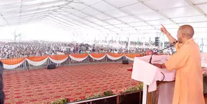 Goons are hung upside down, given a chilli blast, says UP CM Yogi in Saharanpur poll rally