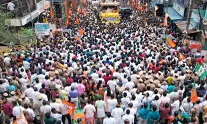 Amit Shahs Kanniyakumari roadshow received with huge public participation