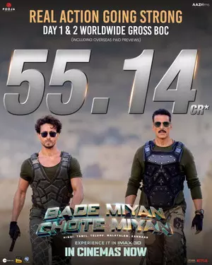 ‘Bade Miyan Chote Miyan’ continues to impress audience, collects Rs 55.14 cr gross worldwide