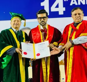 Dr Ram Charan: Chennai university confers honorary doctorate on the power star
