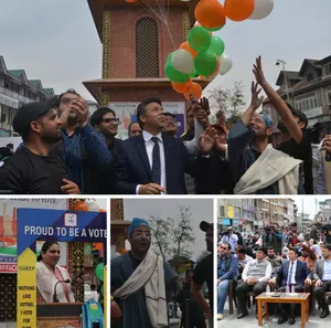 Nukkad Natak held at Srinagars Lal Chowk to promote voter participation