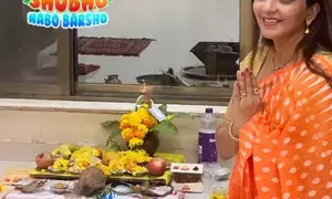 Bhojpuri actress Monalisa wishes her fans Shubho Nabobarsho as she drops pic in saree