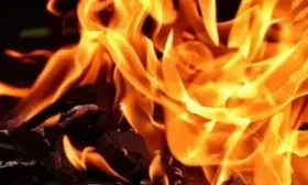 Two school buses parked in Delhi school catch fire