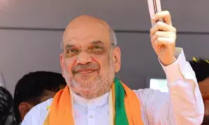 Amit Shah arrives in Agartala on 2-day poll campaign in Tripura, Manipur