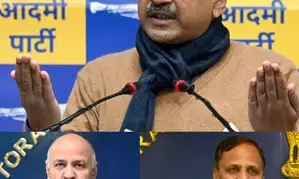 LS polls: AAP names jailed Arvind Kejriwal, Manish Sisodia, Satyendar Jain as star campaigners for Gujarat