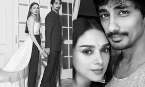 Aditi Rao Hydaris bday wish for manicorn Siddharth: Endless laughter, happiness