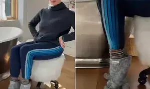 Jennifer Garner turns oven mitts into boots, dances in them on her bday