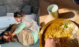Rubina Dilaik unwinds in Himachal, spends some paw time and enjoys dal-chawal-raita