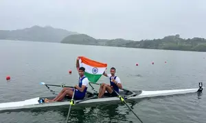 Nitin-Salman pair wins open doubles gold in Asia Cup rowing in South Korea