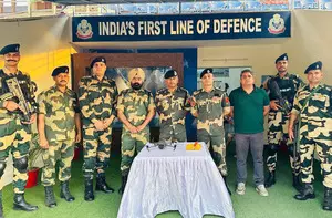 China-made drone seized near India-Pak border in Punjab China-made drone seized near India-Pak border in Punjab