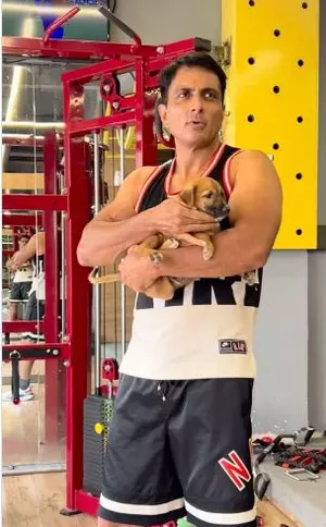 Sonu Sood introduces fans to his pawdorable gym buddy ‘Pyare Mohan’