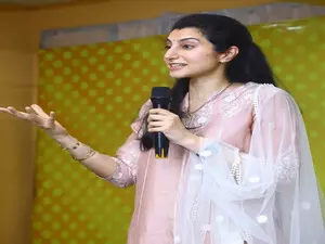 Andhra Pradesh: Brahmani campaigns for husband Nara Lokesh in Mangalagiri