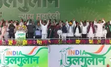 INDIA bloc leaders slam Centre in Ranchis show of strength rally over Kejriwal, Sorens arrest