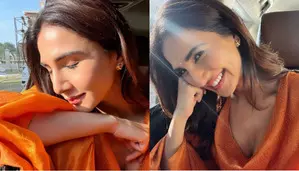 Vaani Kapoor basks in the sun, drops pics in orange outfit; Raashii calls her a beauty’