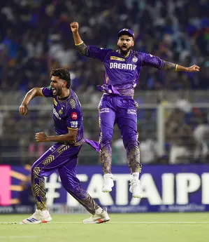 IPL 2024: Iyer, Salt, Russell star as KKR survive Karn scare to beat RCB by one run (ld)