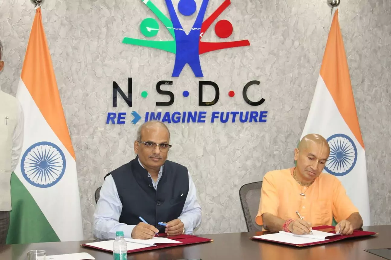 NSDC and ISKCON to Skill Tribal, Marginalized Youth Across India
