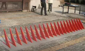 Lucknow Police installs tyre crushers to check wrong-side driving