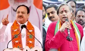 Cong only cared about bank accounts of one dynasty, J. P. Nadda hits back at Shashi Tharoor