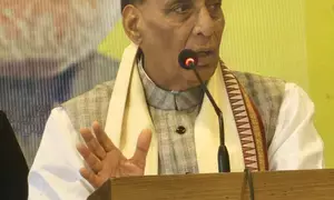 Defence Minister Rajnath Singh slams Congress over appeasement politics