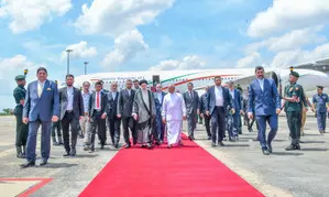 Amid tension in Middle East, Iranian President arrives in Sri Lanka Amid tension in Middle East, Iranian President arrives in Sri Lanka