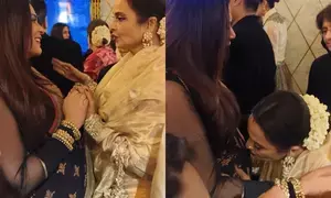 Rekha blesses mom-to-be Richa Chadha, gives her baby bump a kiss