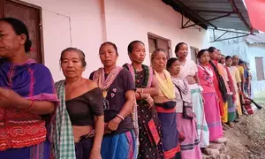 Amid scorching heat, Tripura East records 55 pc turnout till 1 p.m. (Ld)